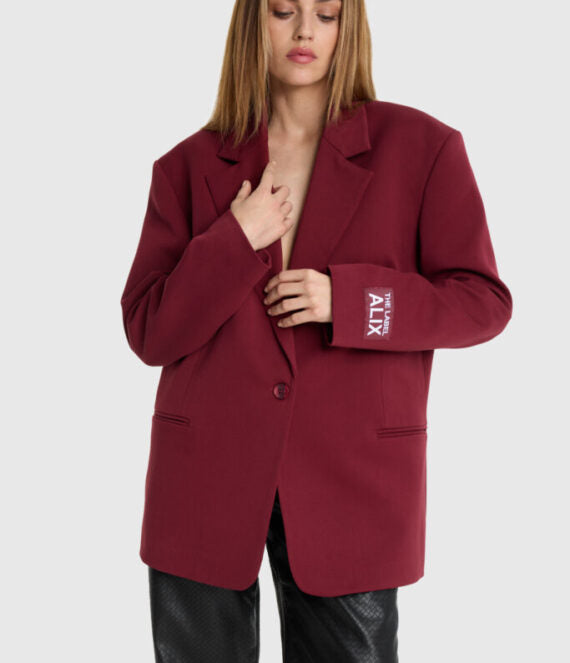 DAMES BLAZER BORDEAUX