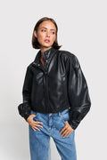 FAUX LEATHER JACKET
