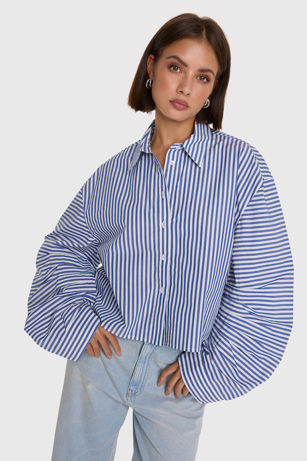 FANCY STRIPED BLOUSE