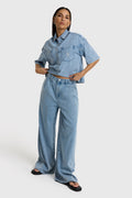 Alix The Label DENIM WIDE PANTS