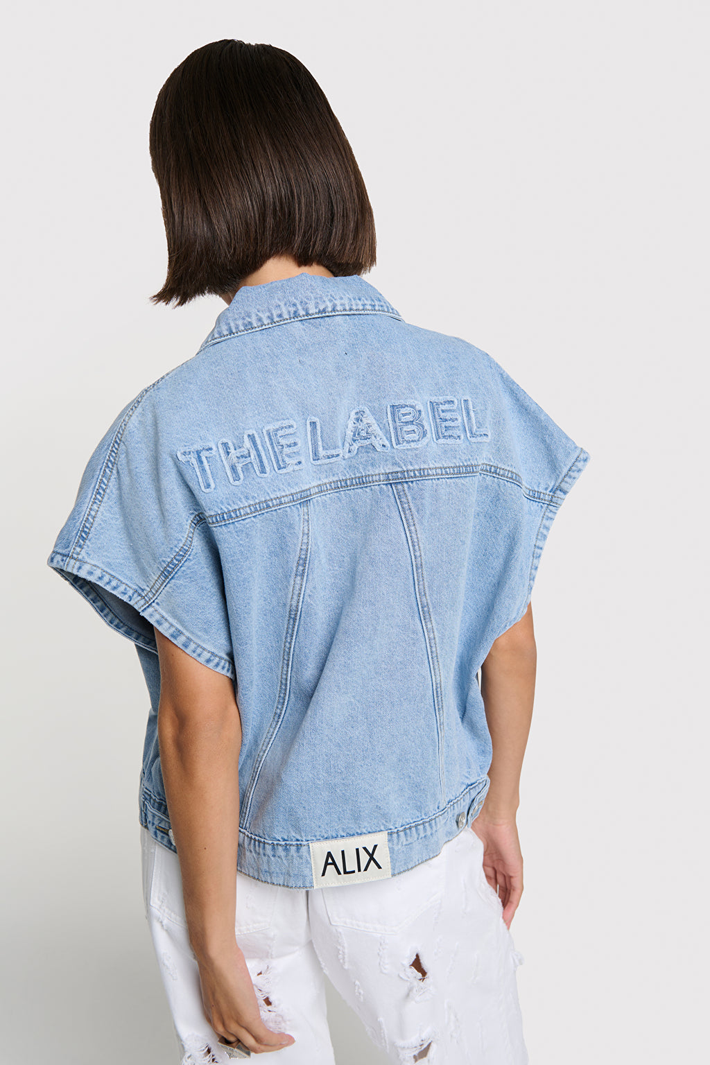 Alix The Label SOFT DENIM WAISTCOAT