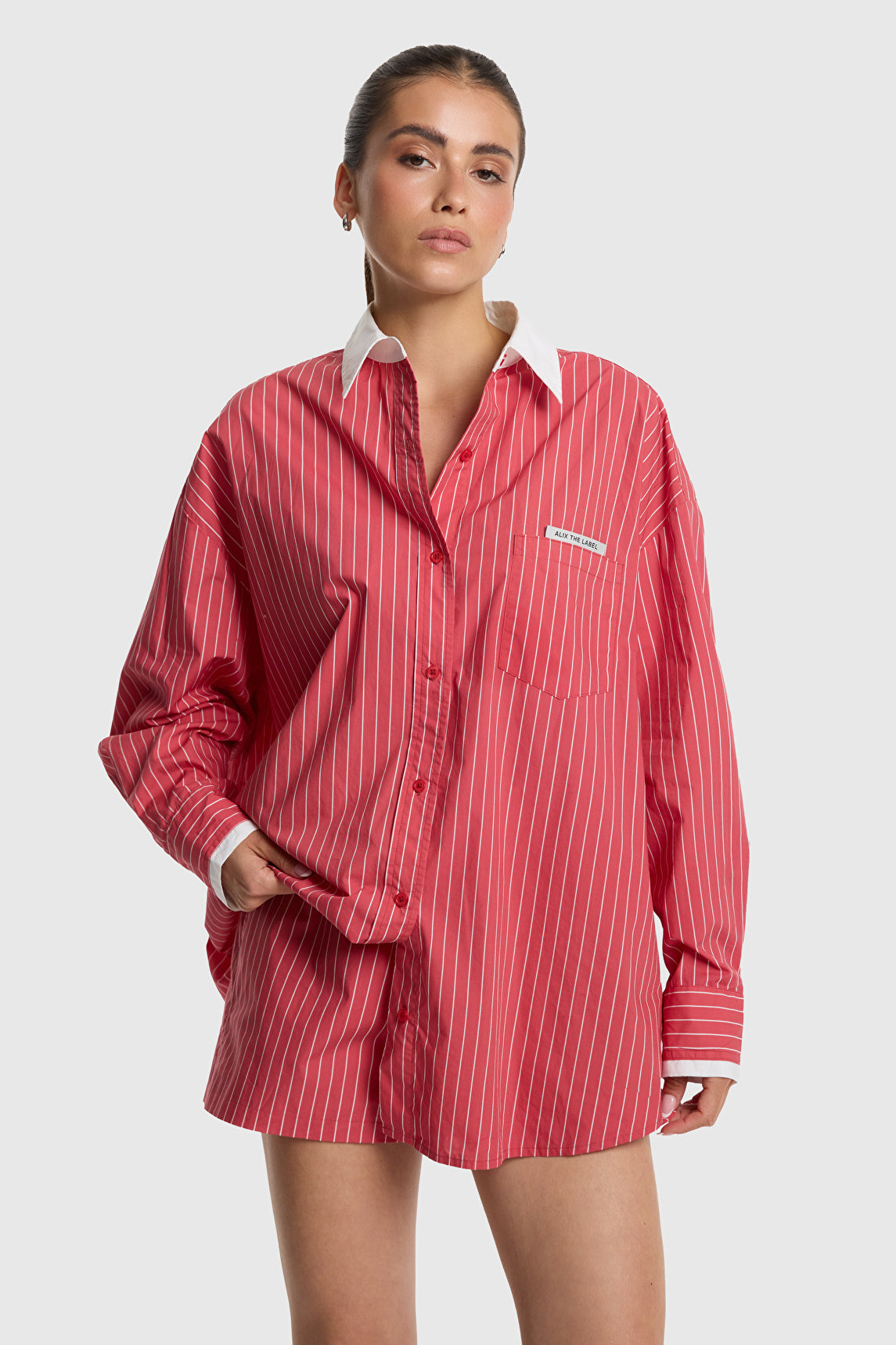 Alix The Label OVERSIZED STRIPED BLOUSE