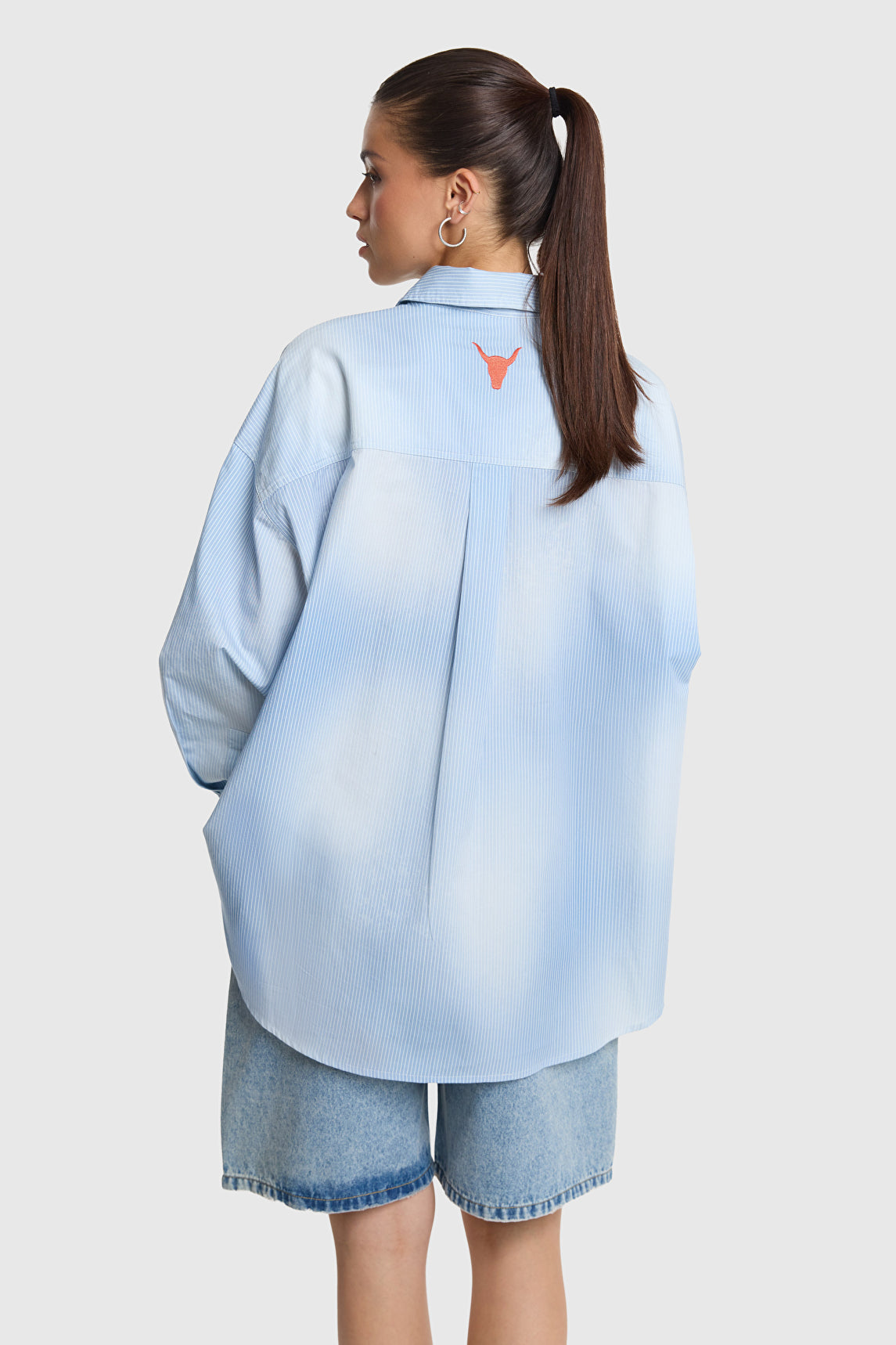 Alix The Label FADED STRIPE BLOUSE