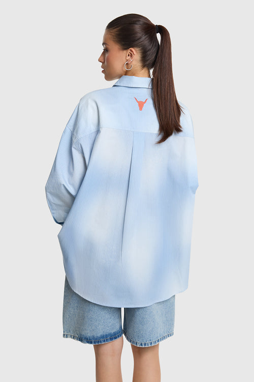 Alix The Label FADED STRIPE BLOUSE