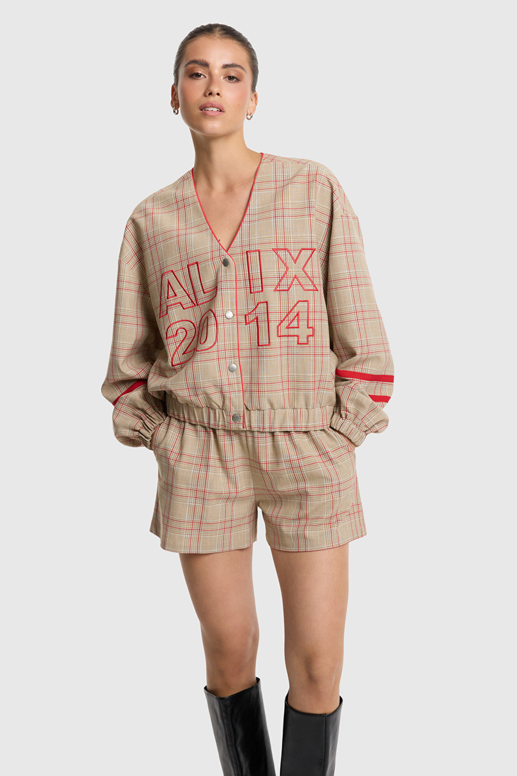Alix The Label SPORTY CHECK BOMBER
