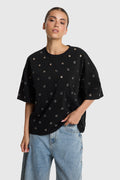 Alix The Label EYELET T-SHIRT