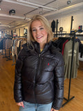 Ralph Lauren Winterjacket Zwart Glans