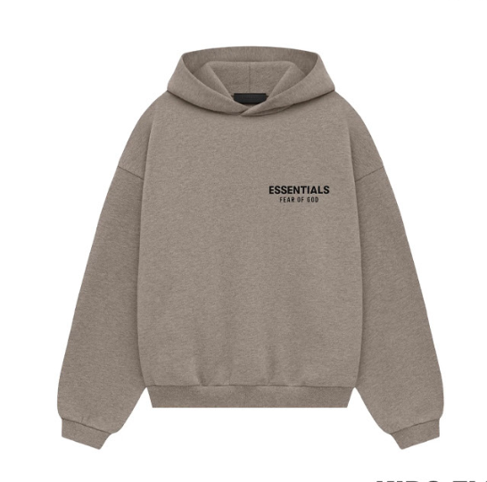Essentials Fear of God hoodie Heather Grey Backprint