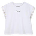 TEE SHIRT WITH EYELETS