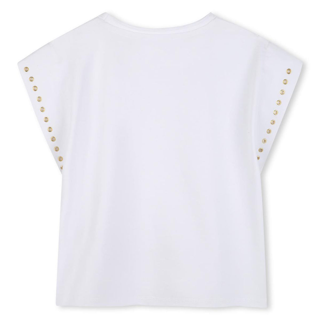 TEE SHIRT WITH EYELETS