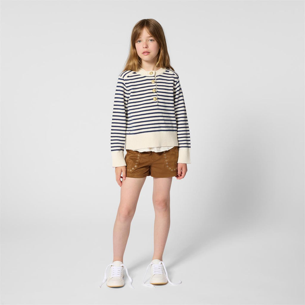 SHORT WITH EYELETS