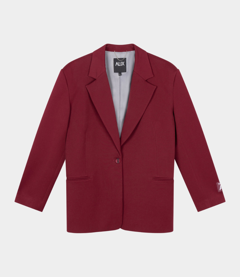 DAMES BLAZER BORDEAUX