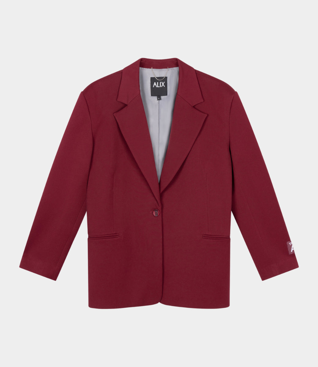 DAMES BLAZER BORDEAUX