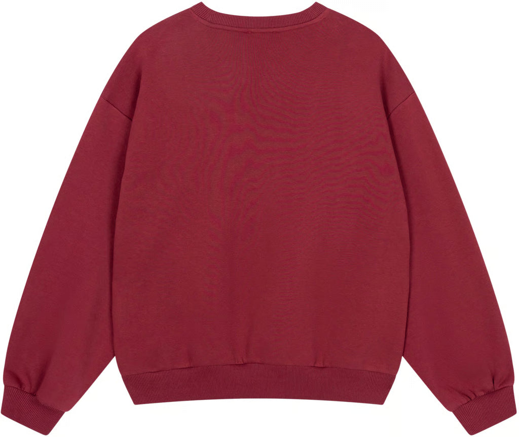DAMES  BORDEAUX SWEATER