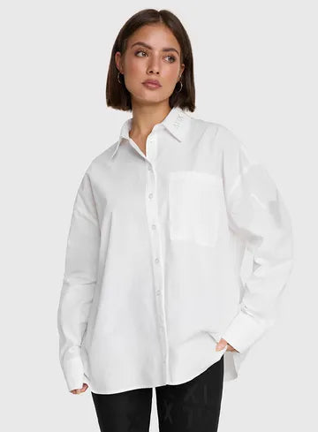 OVERSIZED BLOUSE SOFT WHITE