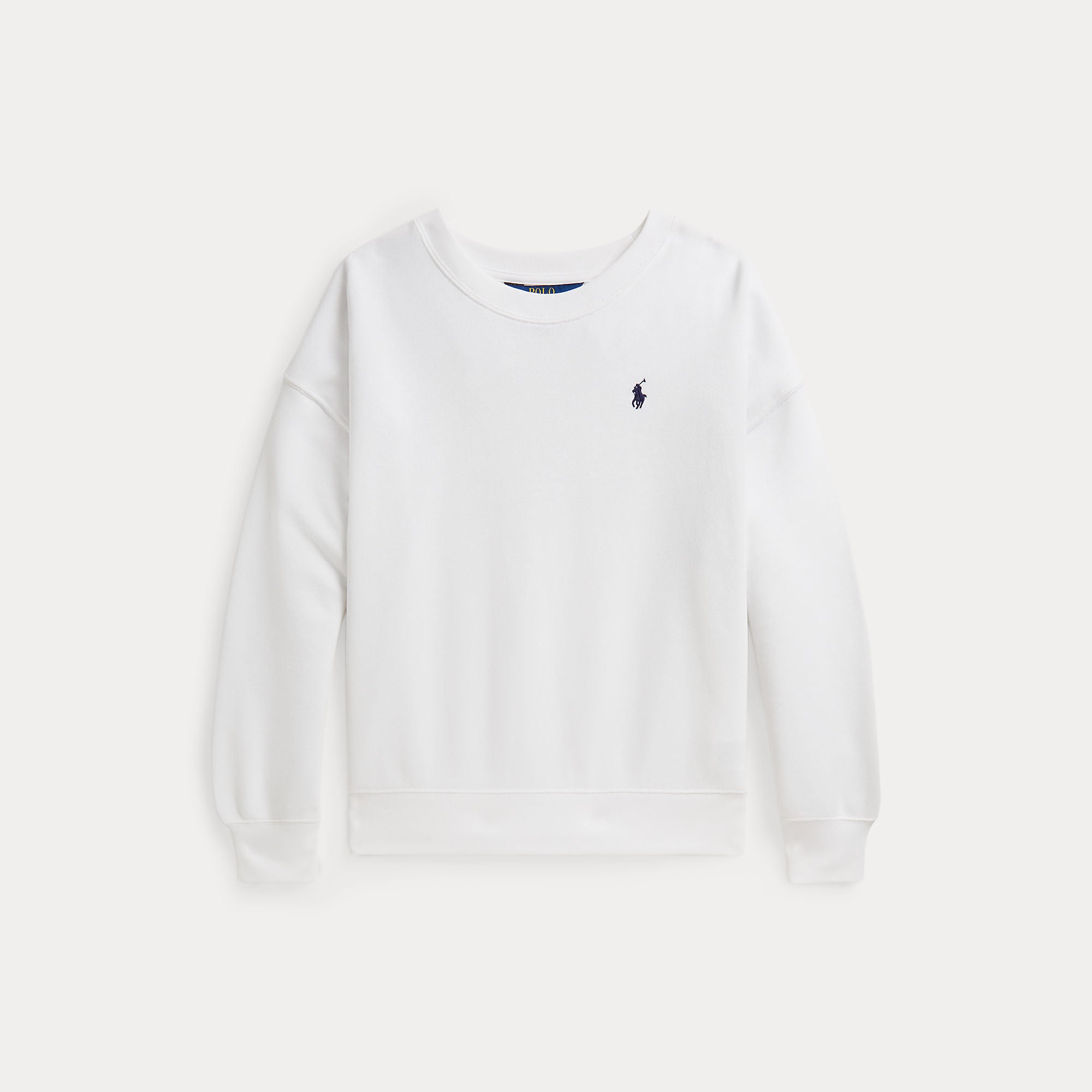 Ralph Lauren Meiden Sweater Terry Logo Wit