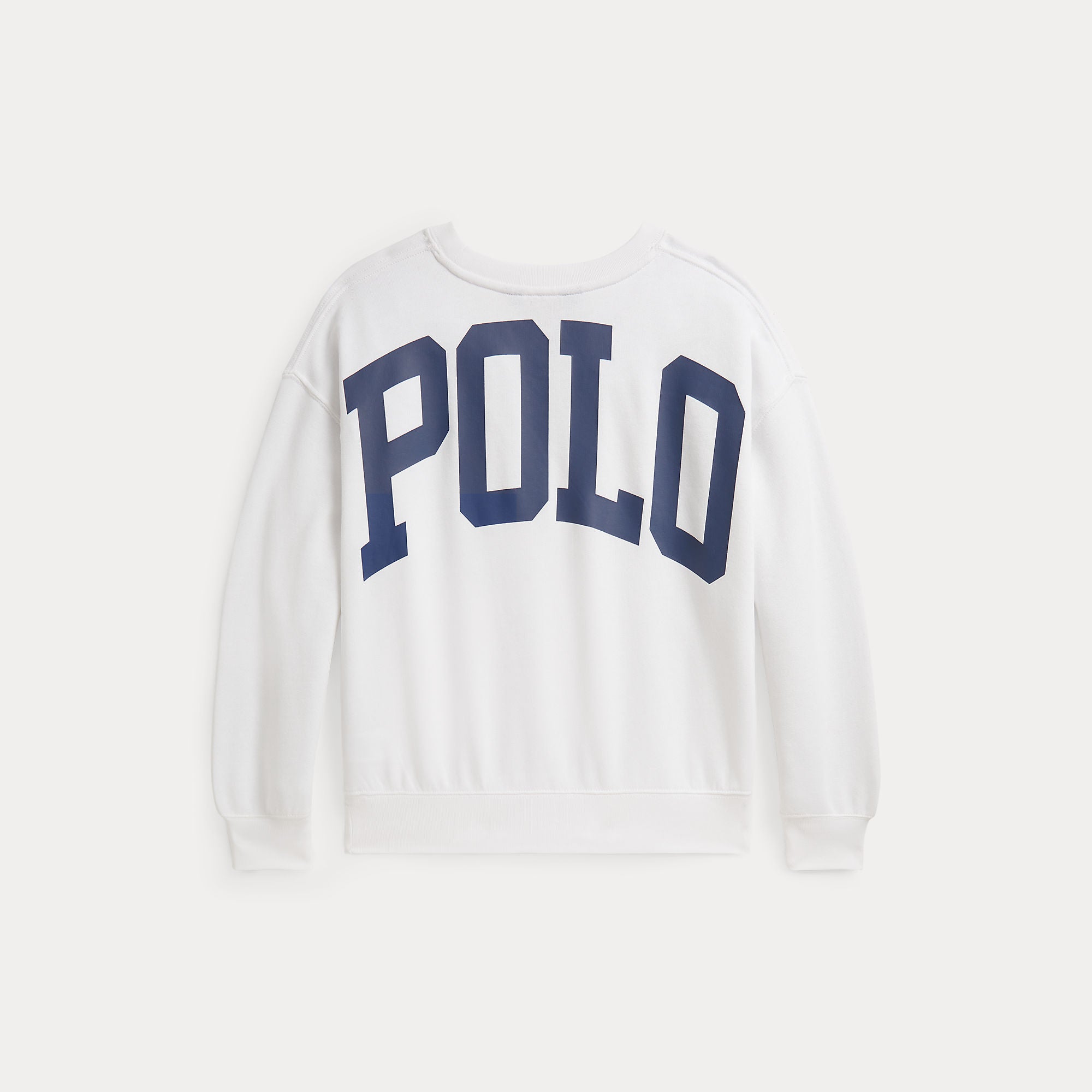 Ralph Lauren Meiden Sweater Terry Logo Wit