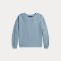 Ralph Lauren Meiden Sweater Terry Logo Blauw