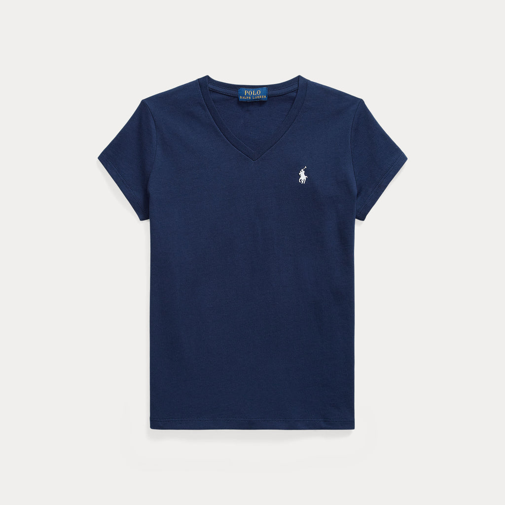 Ralph Lauren Meiden V-hals Shirt Navy
