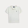 Ralph Lauren Meiden Gebreide Polo Wit