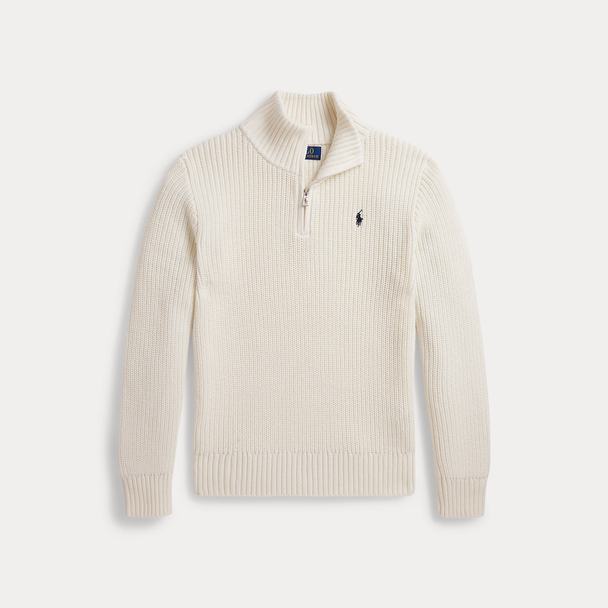 Ralph Lauren Cotton Quarter-Zip Sweater Nevis