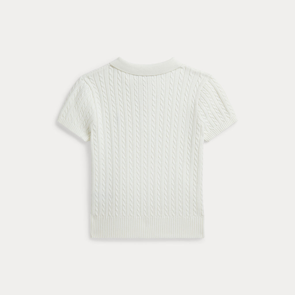 Ralph Lauren Meiden Gebreide Polo Wit