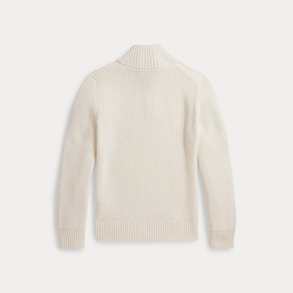 Ralph Lauren Cotton Quarter-Zip Sweater Nevis
