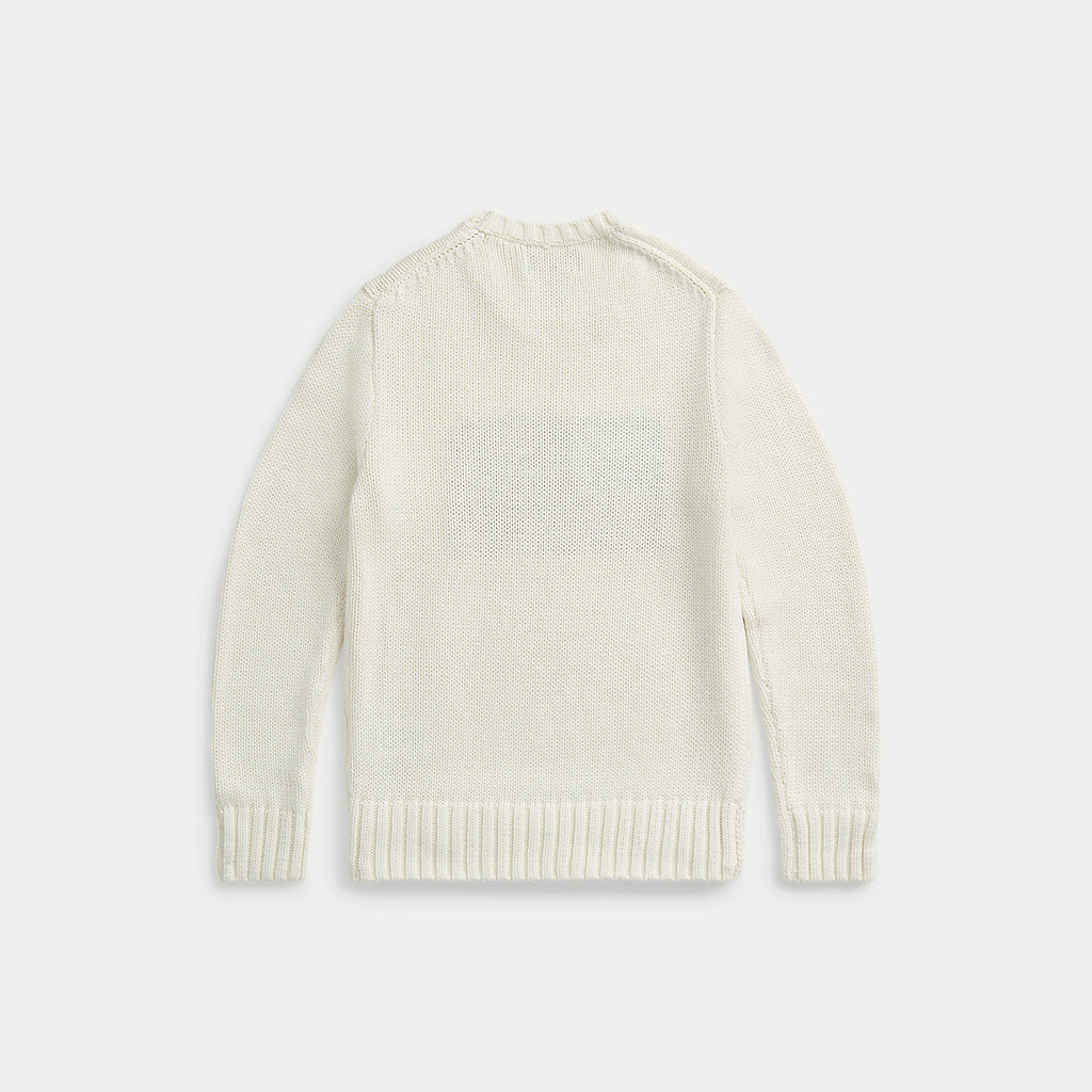 Ralph Lauren Knitted Flag Sweater Wit