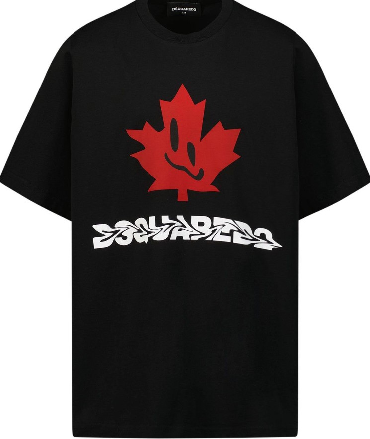 DSQUARED2 t-shirt zwart logo