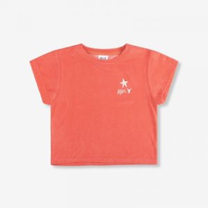 Alix Mini Terry T-Shirt Coral