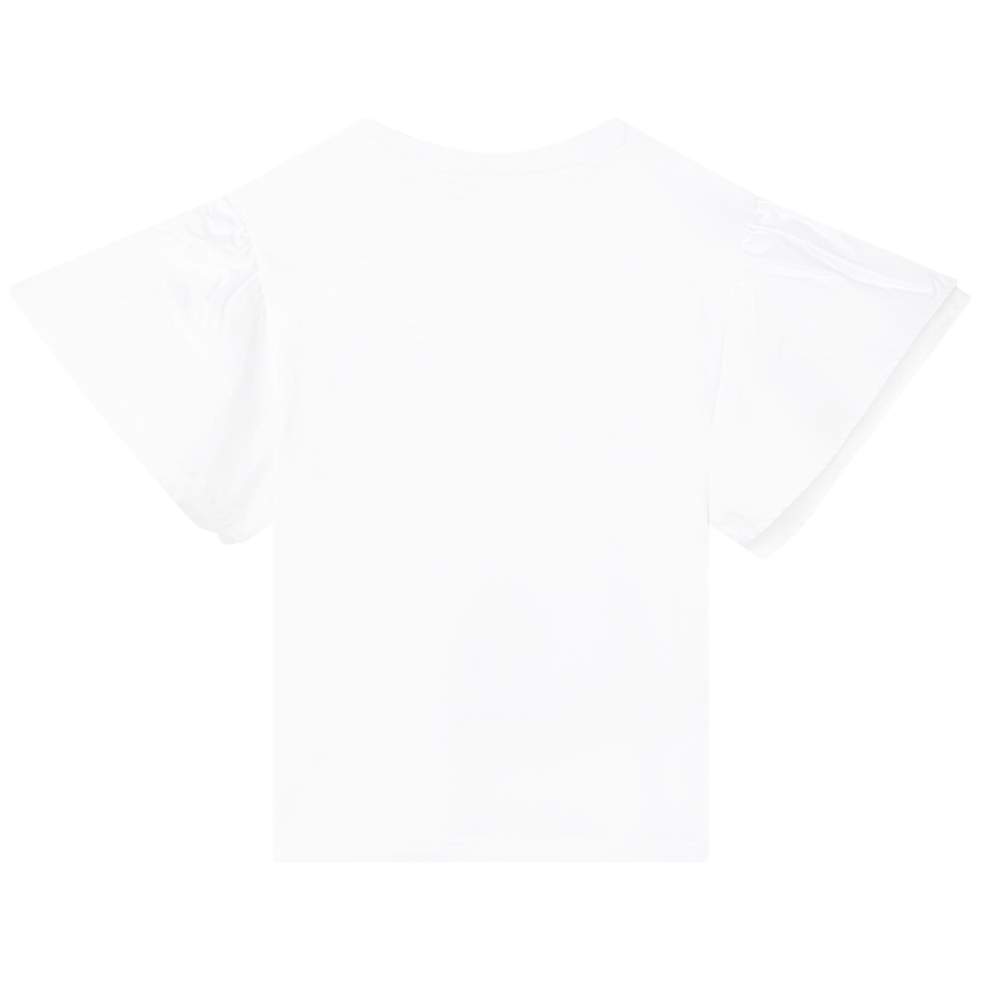 Kenzo Kids T-Shirt Wit Bloemen