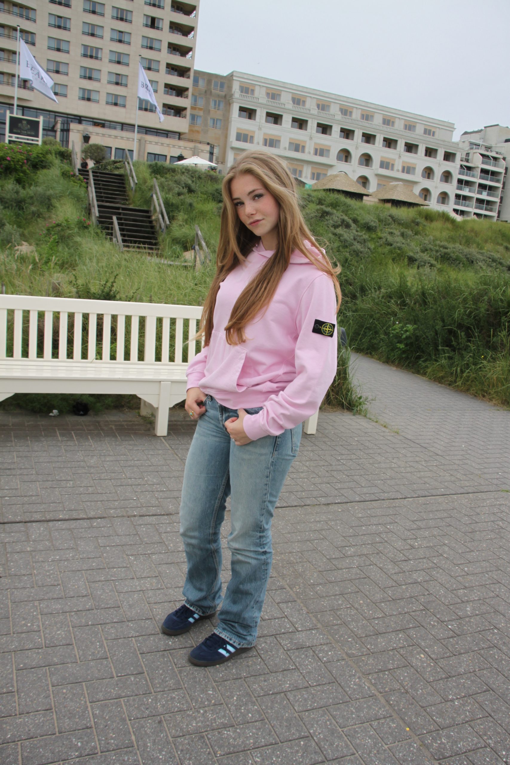 Stone Island Hoodie Roze