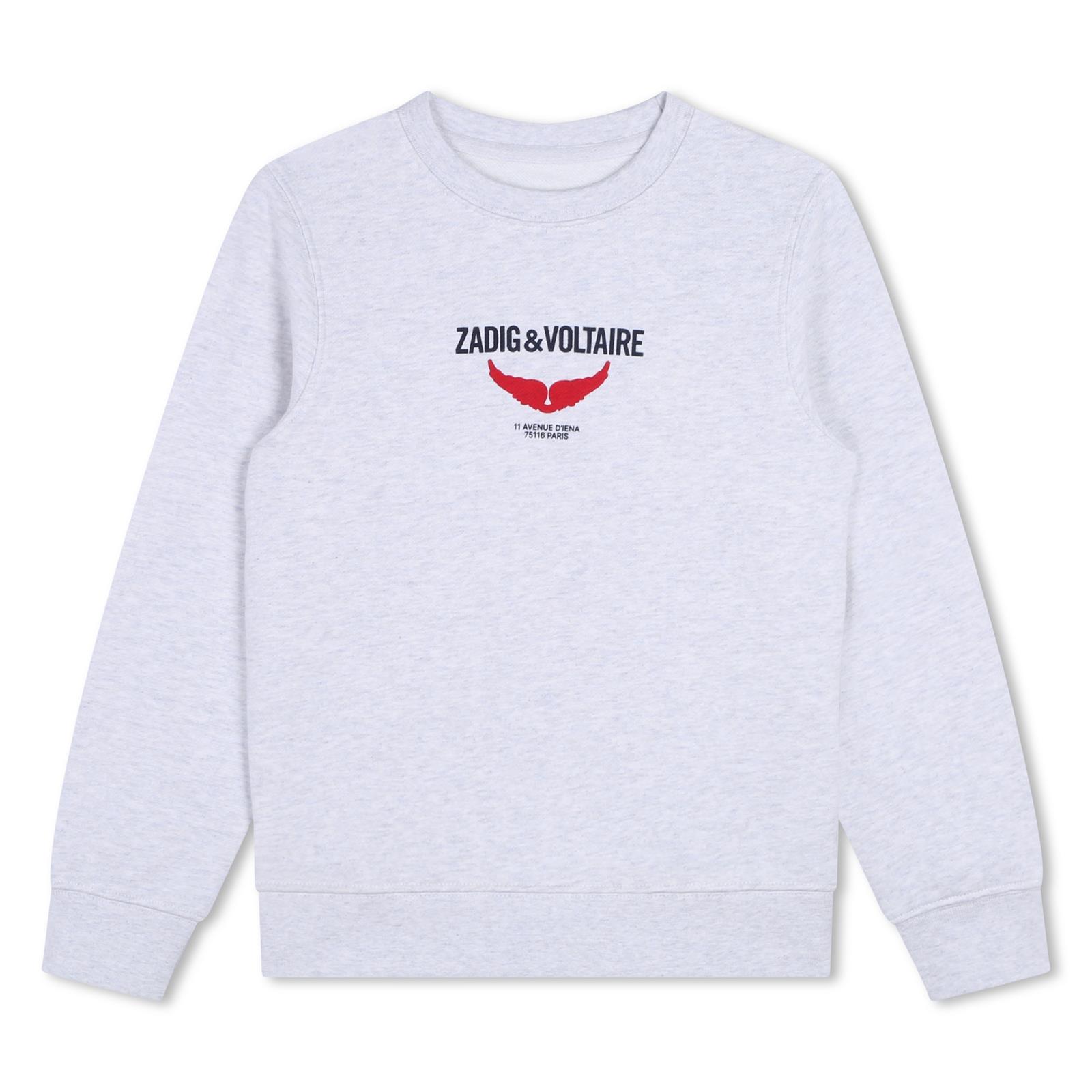 Zadig en Voltaire Sweater Logo Grijs