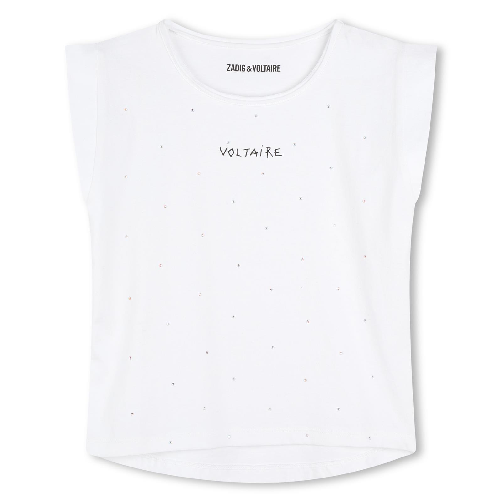 Zadig en Voltaire t-shirt met steentjes