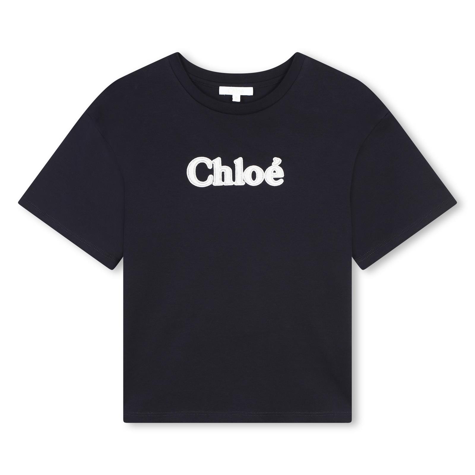 Chloe T-Shirt Donkerblauw Logo