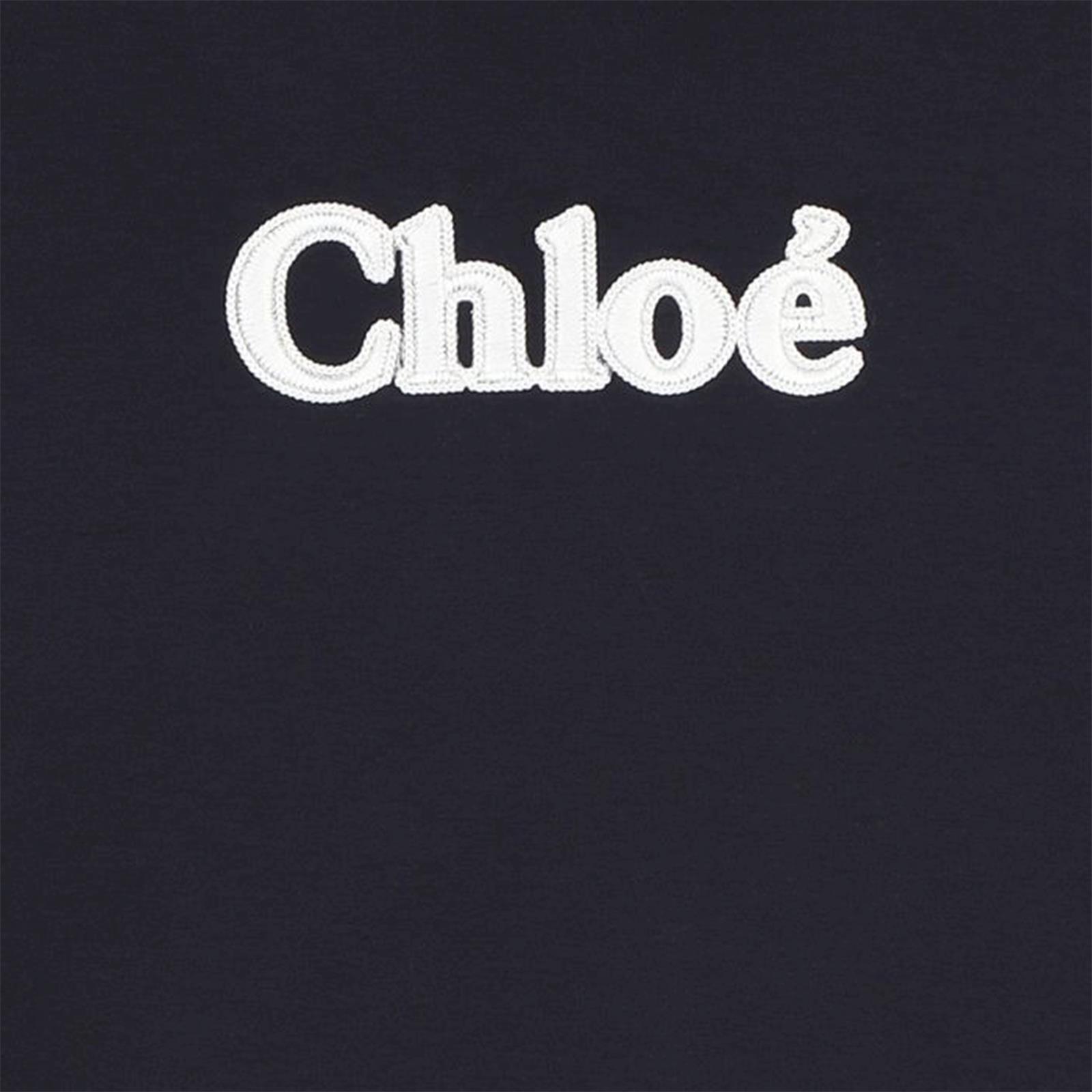 Chloe T-Shirt Donkerblauw Logo