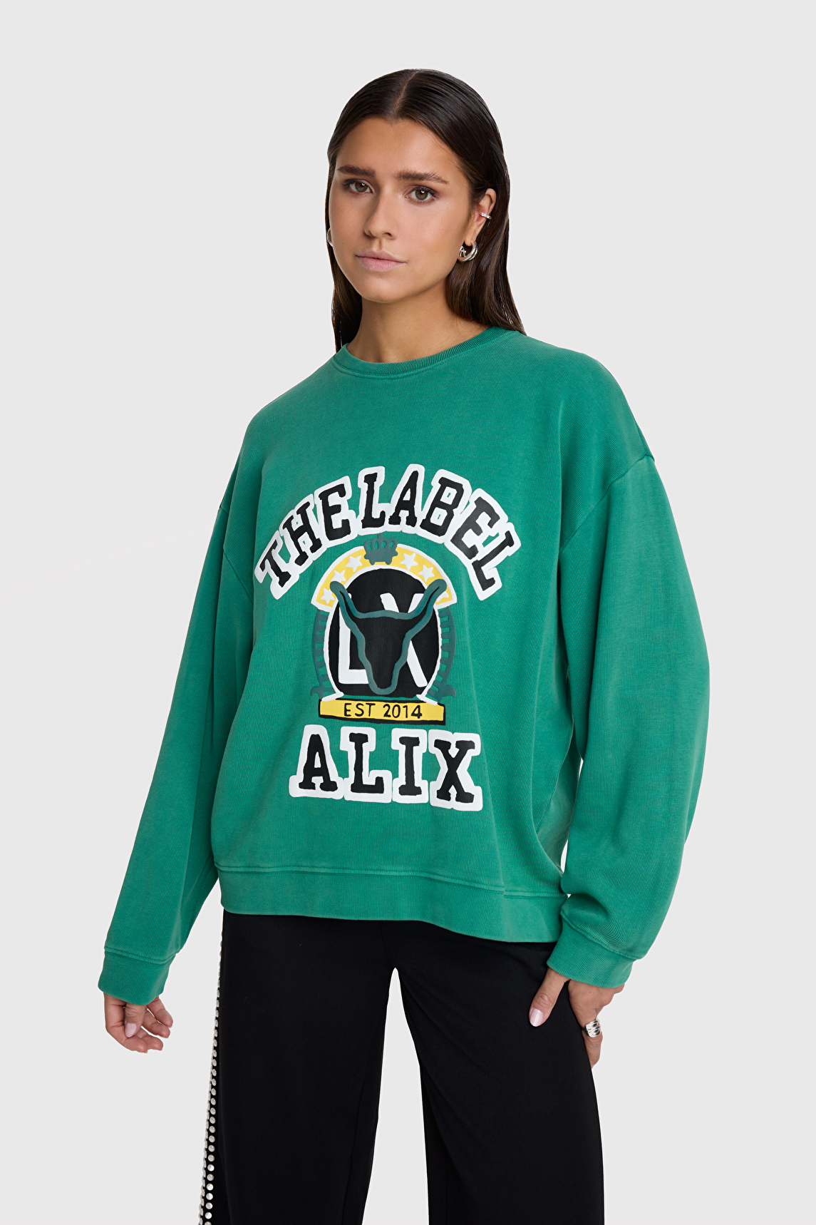 Alix the Label Vintage Sweater Groen