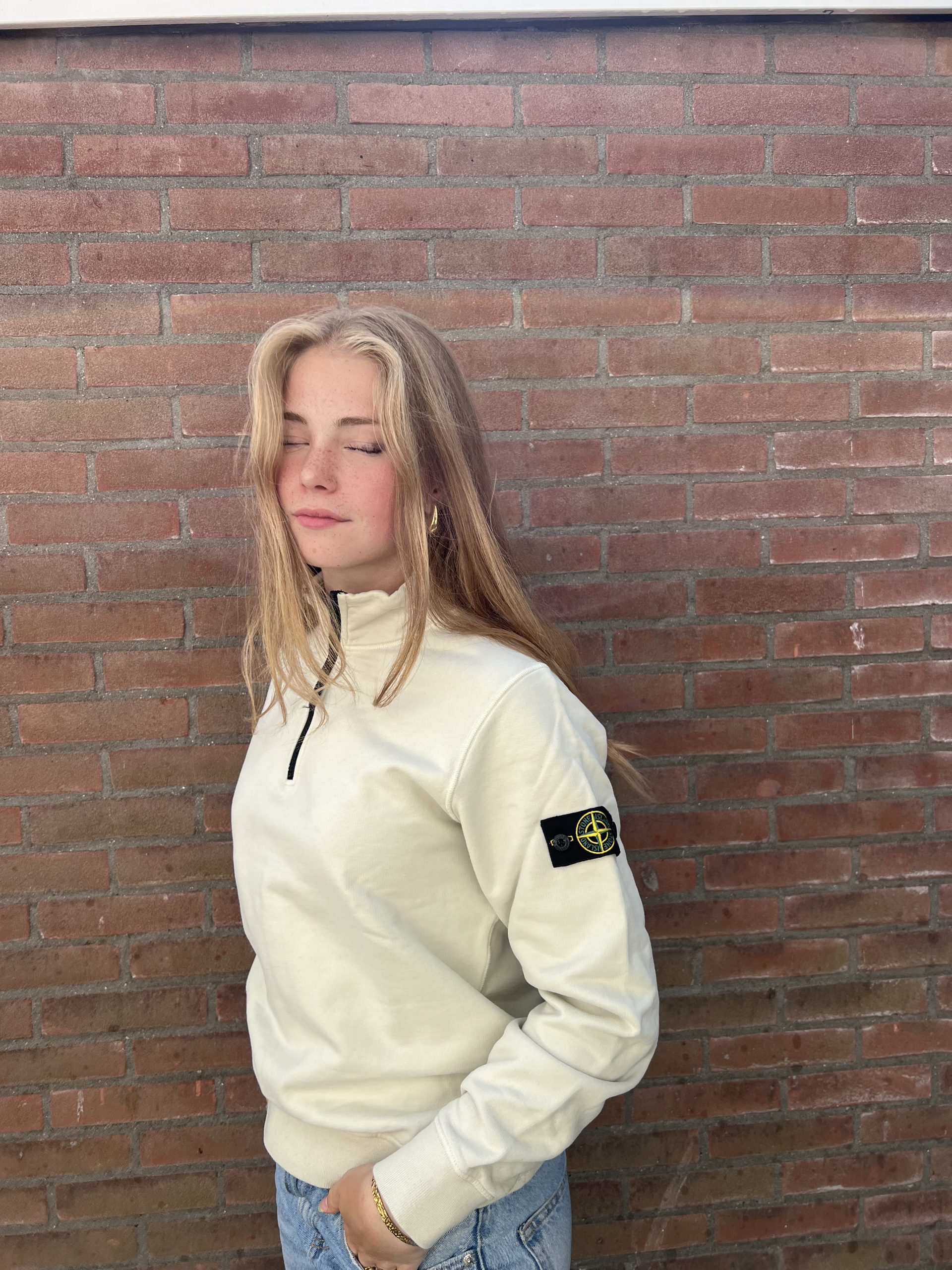 Stone Island Sweater Zip Beige