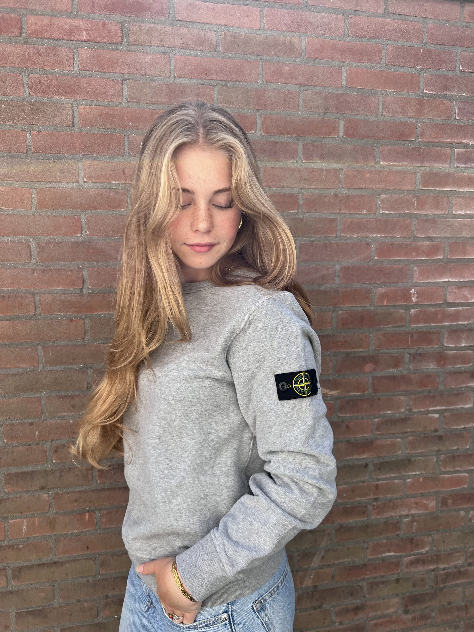 Stone Island Sweater Lichtgrijs