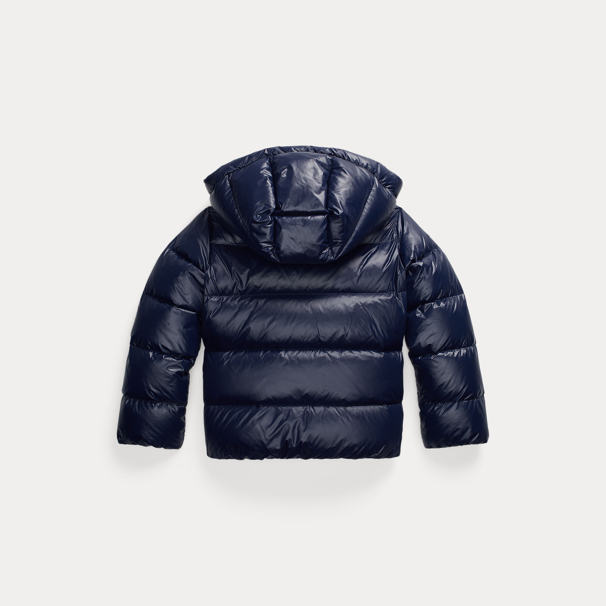 Ralph Lauren Winterjas Blauw Glimmend