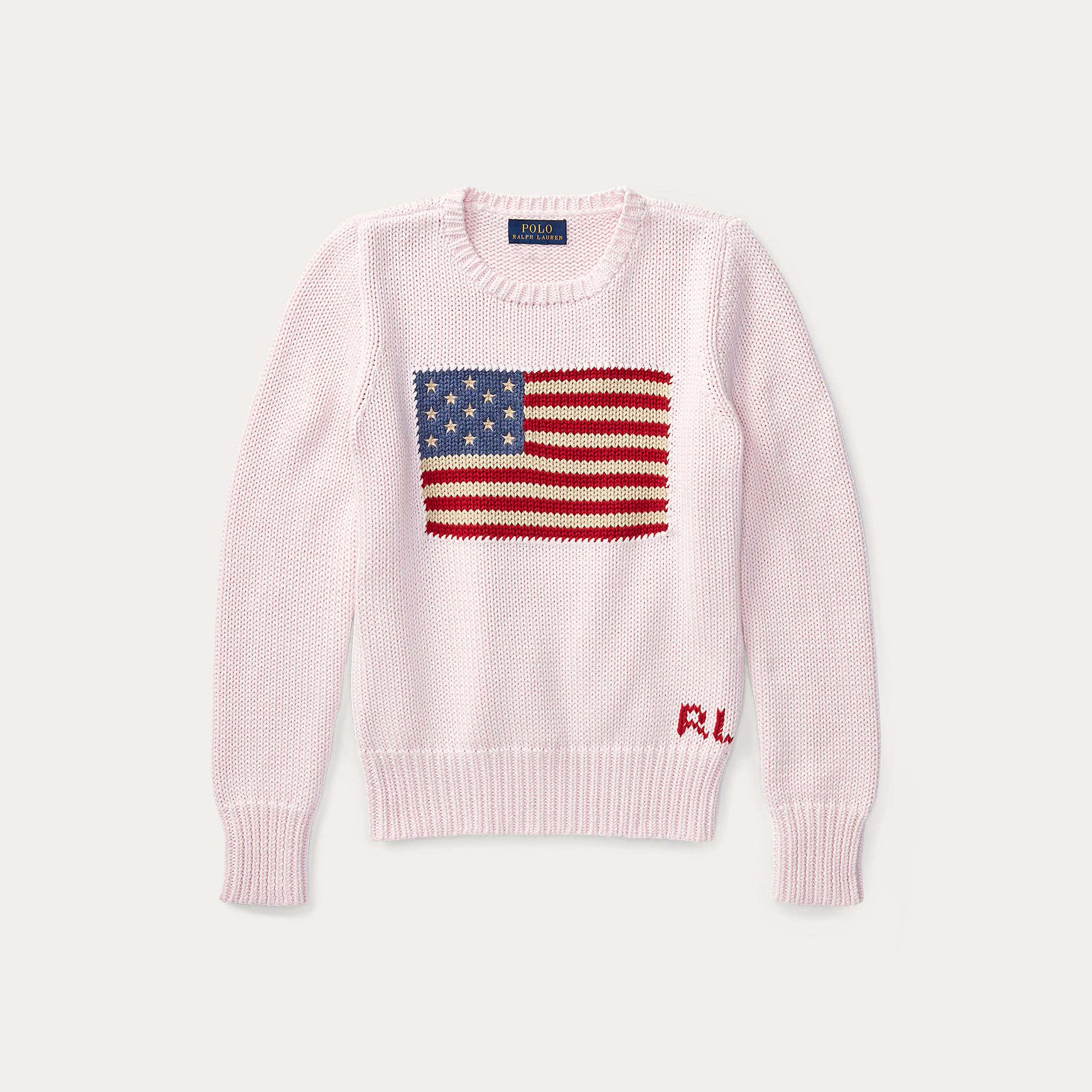 Ralph Lauren Flag Sweater Roze