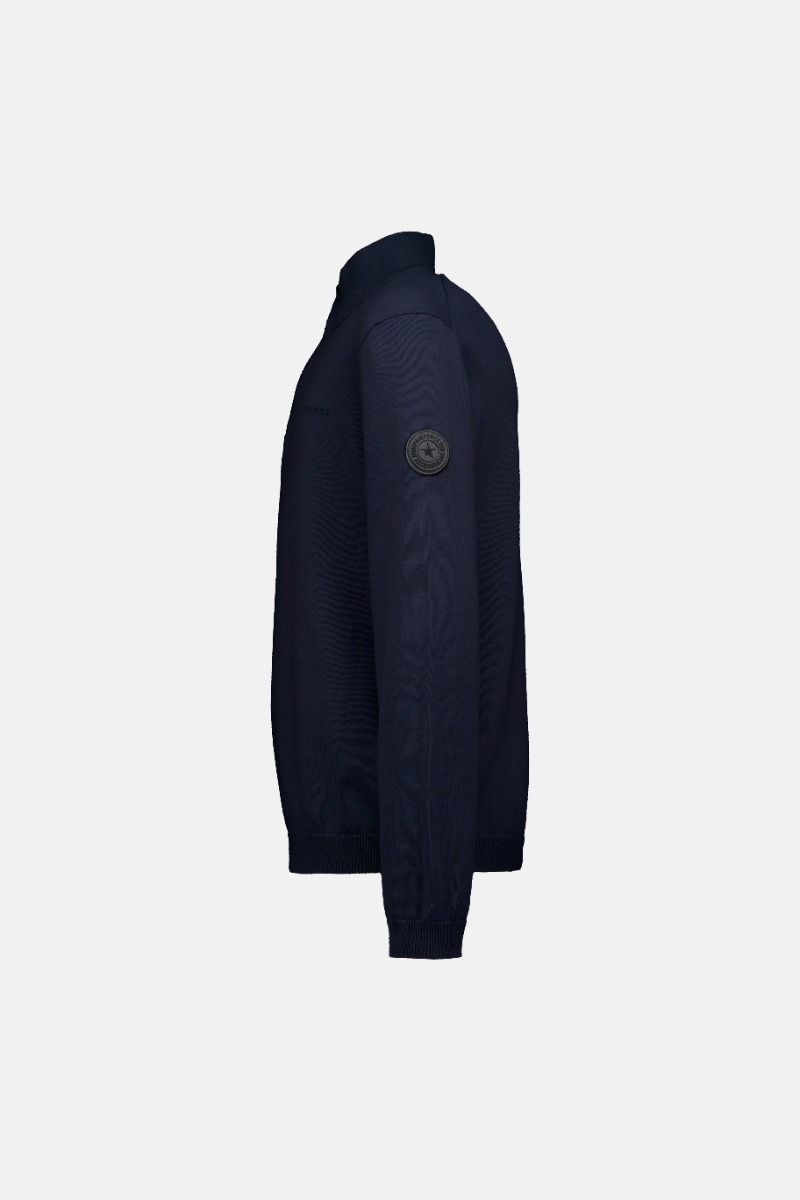 Airforce Knitwear Trui Zip Dark Navy