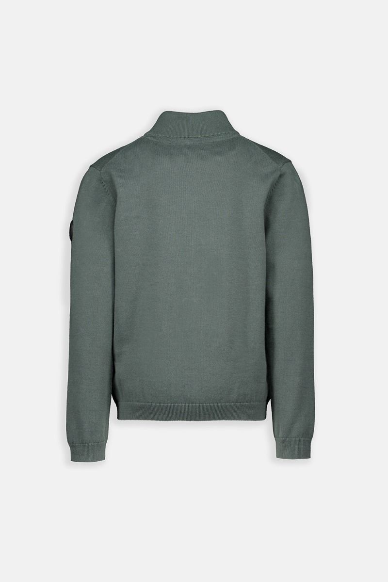 Airforce Knitwear Trui Zip Urban Green