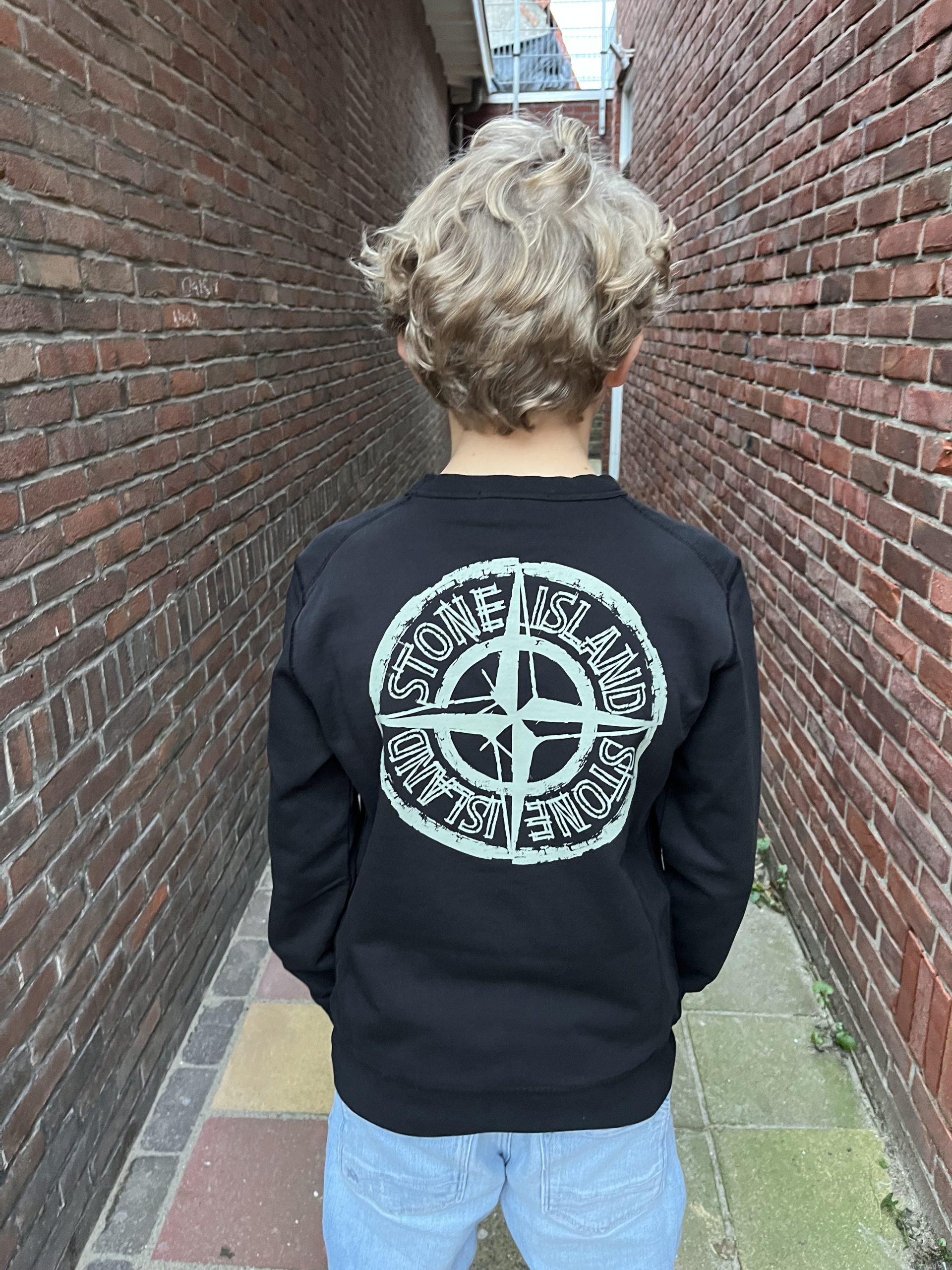 Stone Island Sweater Back Zwart