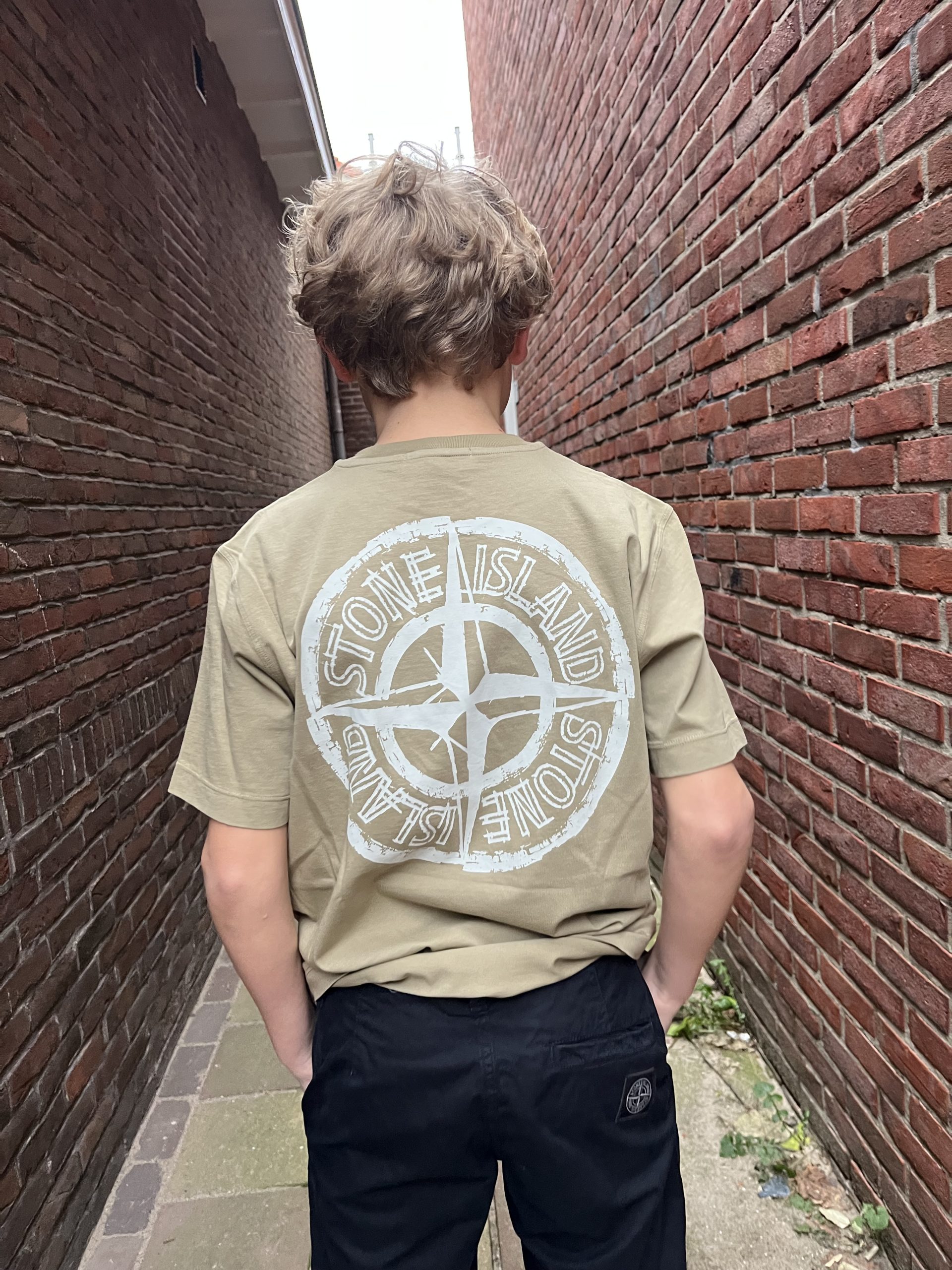 Stone Island T-shirt Back-Print Dessert