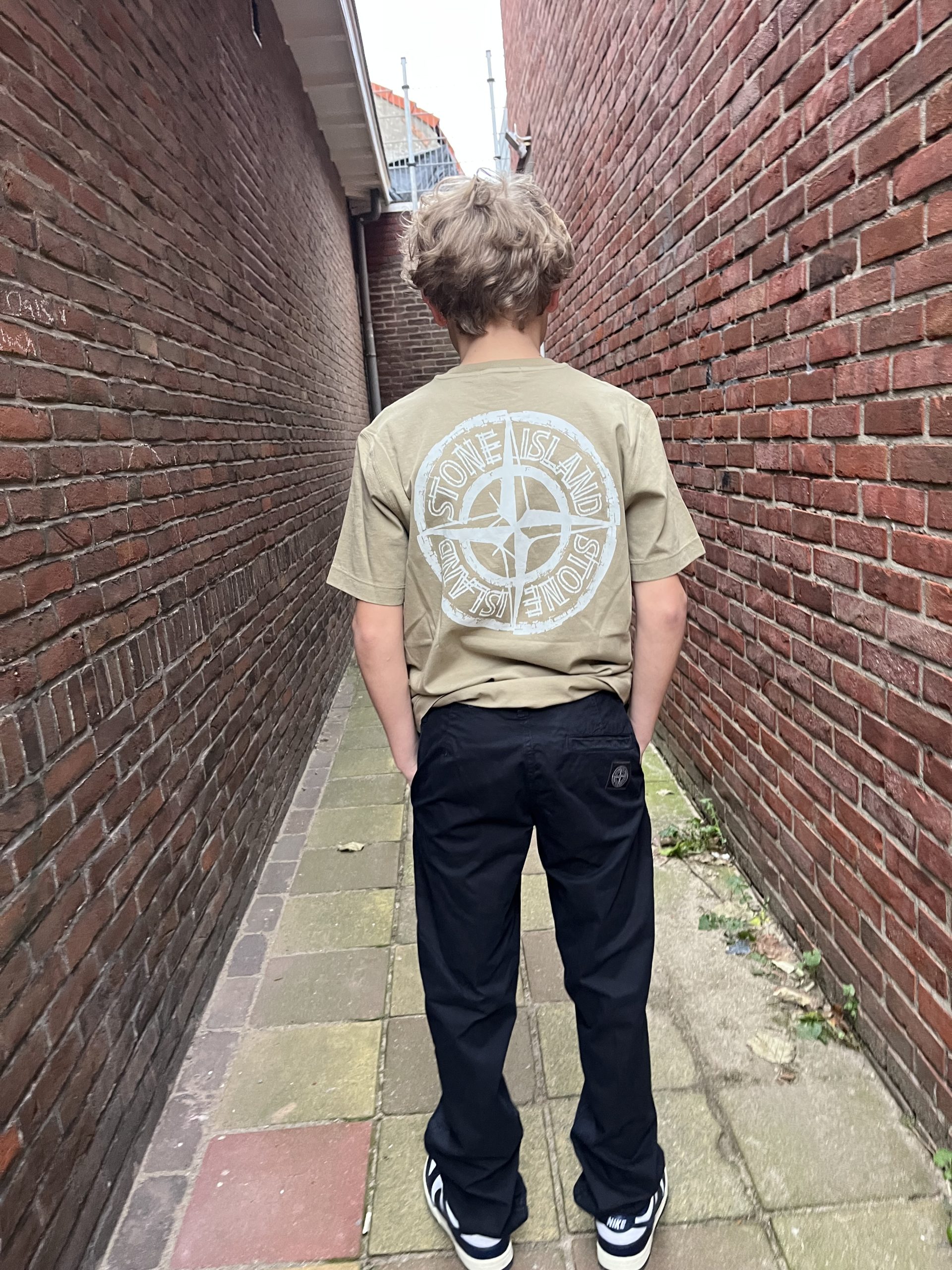 Stone Island T-shirt Back-Print Dessert