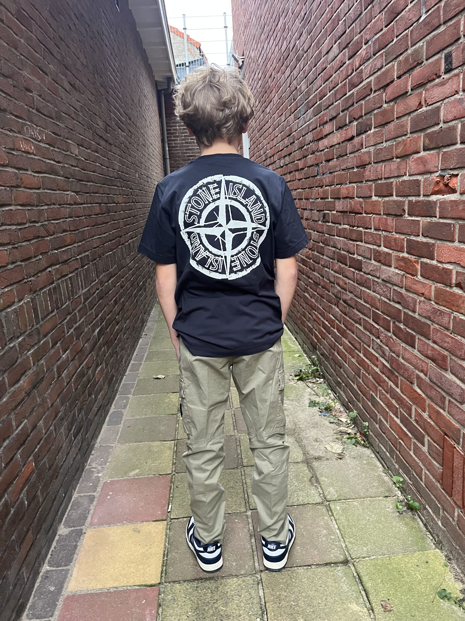 Stone Island T-shirt Back-Print Navy