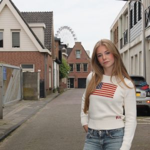 Ralph Lauren Hoodie Flag Wit