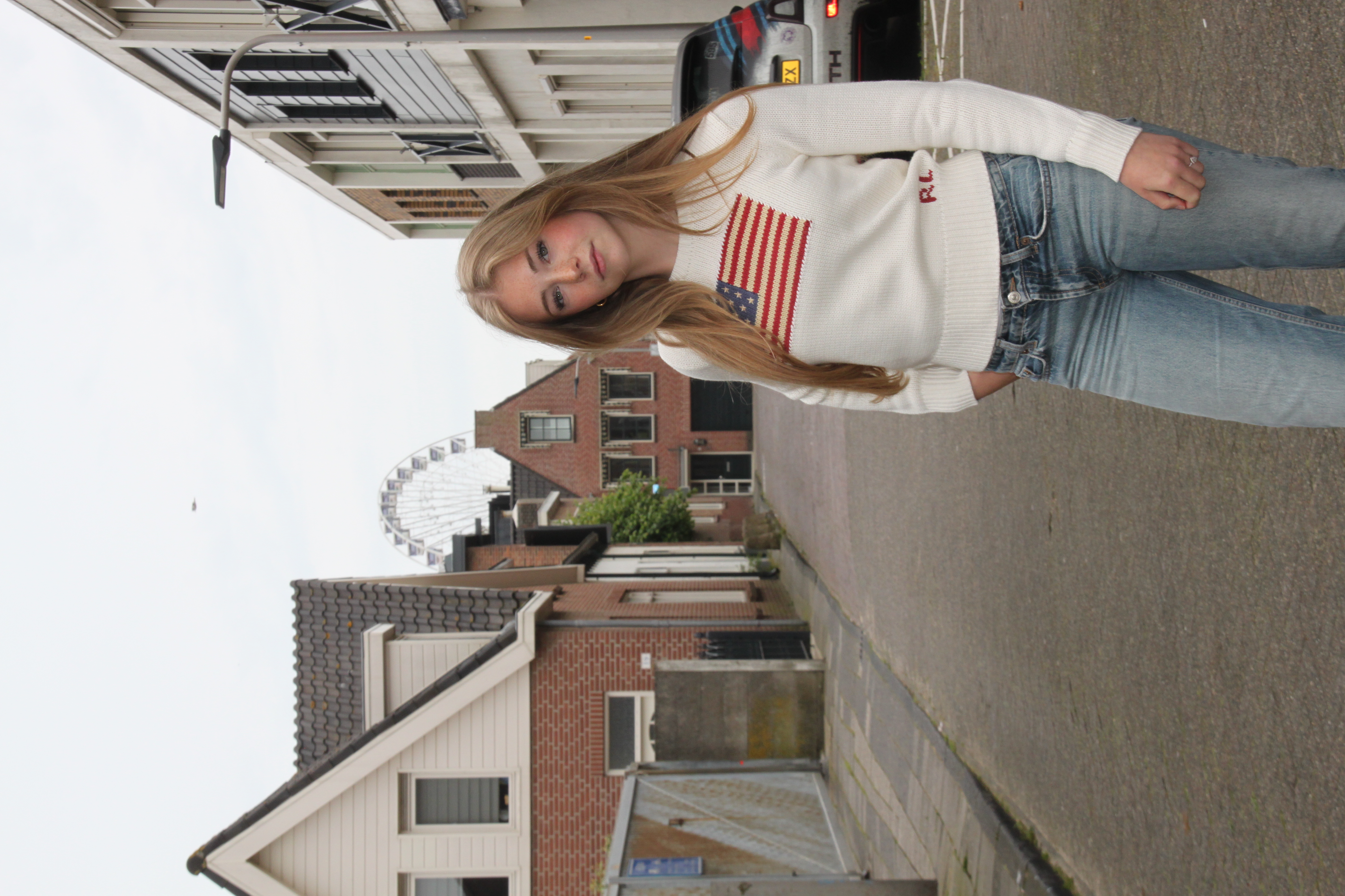 Ralph Lauren Hoodie Flag Wit