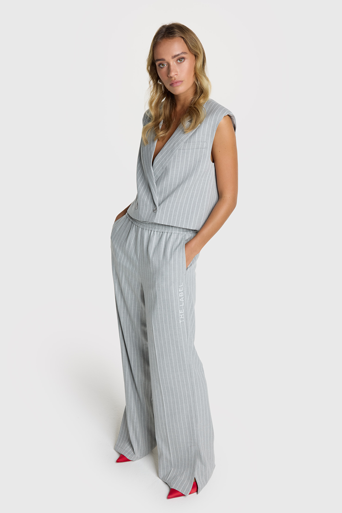 Alix The Label Pinstripe Waistcoat